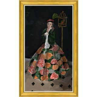 Gigi Canvas - Hand Embellished Framed Art by Dana Gibson For Sale