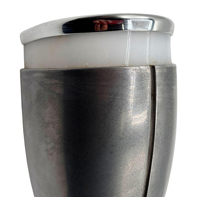 1960s A Machine Age Streamline Brushed Aluminum Wall Sconce, 5 Available For Sale - Image 5 of 10