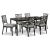 Chippendale Woodbridge Furniture Carlyle Outdoor Dining Table, Satin Black Finish For Sale - Image 3 of 5