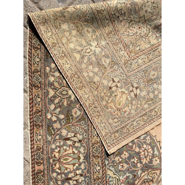 Vintage Handmade Oushak Rug - 82 " X 123" For Sale - Image 9 of 10