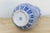 Ceramic 1970s Eleganted Neck Blue & White Vase For Sale - Image 7 of 8