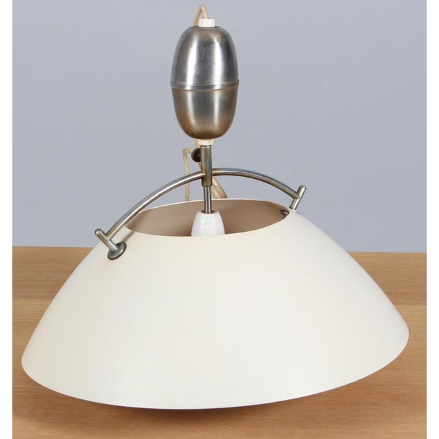 Pendant in White Aluminium from Hans J. Wegner, 1970s For Sale - Image 3 of 8