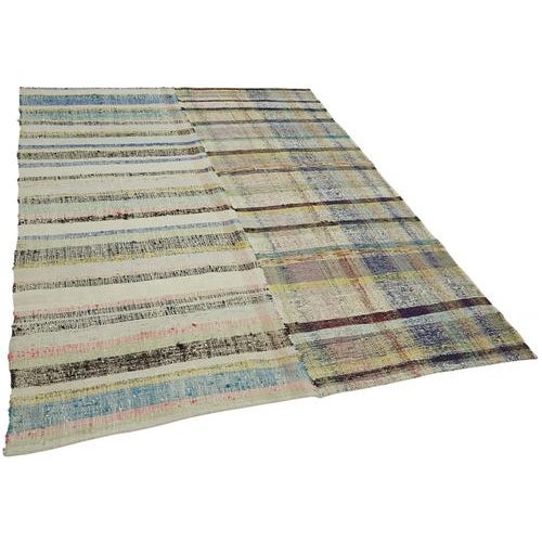Textile Vintage Turkish Flatweave Kilim Rug For Sale - Image 7 of 7