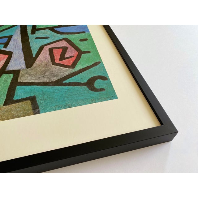 Paul Klee Vintage 1986 Lithograph Print Framed Modernist Poster " Heroische Rosen " 1938 For Sale - Image 11 of 15