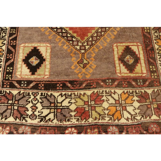 Vintage Turkish Oushak Accent Rug - 03'07 X 06'01 For Sale - Image 4 of 9