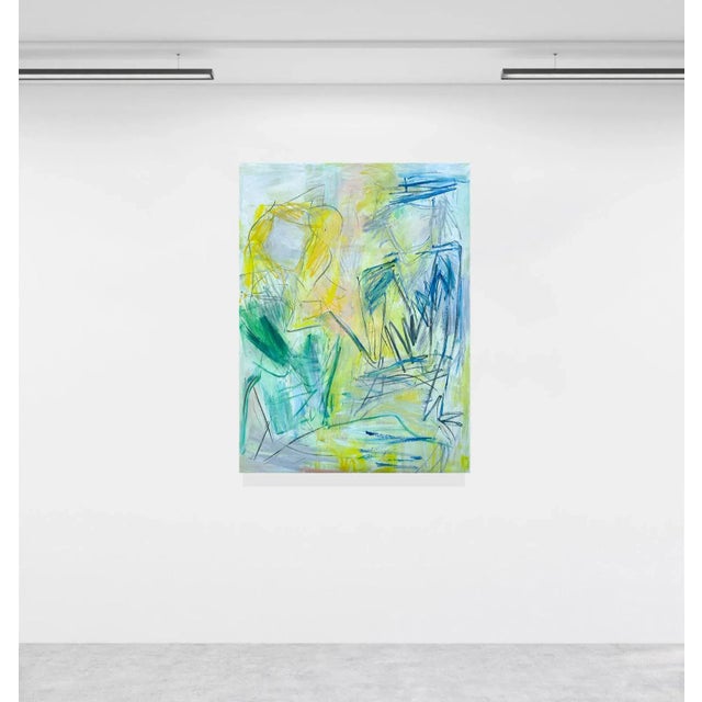 2020s "Chance Encounter" by Trixie Pitts Abstract Pop-Art Inspired Oil Painting For Sale - Image 5 of 12