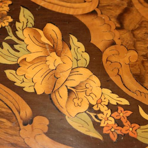 Brown Coffee Table in Walnut and Walnut Burl For Sale - Image 8 of 11