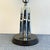 Mini Vintage Silver Bullet Lamp with Black Pleated Clip On Shade. 1 E26 Socket Lamp Base 6” diameter Height to Socket top...