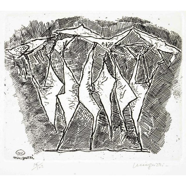 Etching on paper. Hand signed and numbered. Edition of 102 copies (16/102). Excellent condition. Belongs to the portfolio...