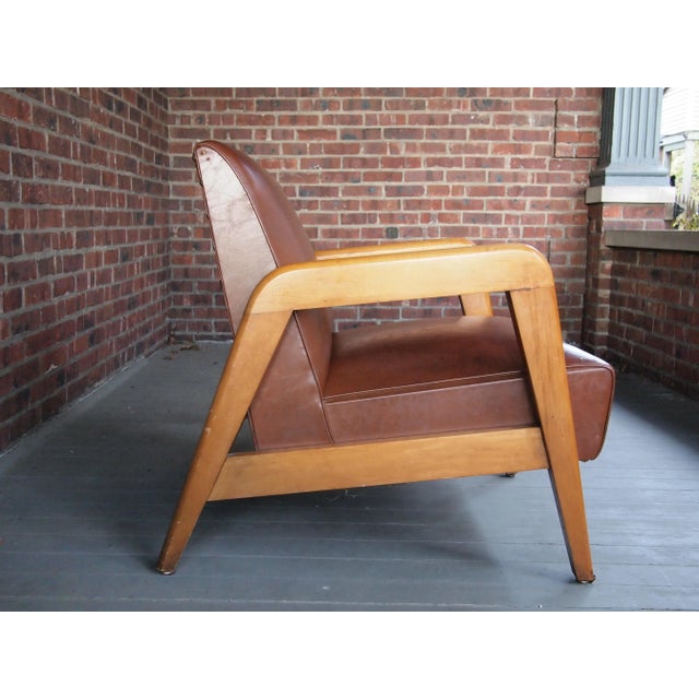 Mid 20th Century Lounge Armchair Attributed to Russel Wright for Thonet For Sale - Image 4 of 13
