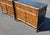 Wood Pair of Vintage Baker Furniture Bamboo Rattan Nightstands Black Lacquer Cabinets For Sale - Image 7 of 18