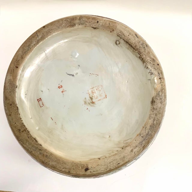 White 20th Century Rose Medallion Ginger Jar For Sale - Image 8 of 12