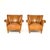 A superb pair of vintage Swedish leather club armchairs. They were recently imported from Sweden, they date from around...