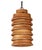 The Oak Wood Pendant is crafted in a similar shape to the 1970s-era insulator caps found on the tops of electric poles....