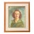 Vintage 1952 Original Oil Portrait on Board For Sale