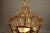1970 France Louis XVI Gold Bronze Glass Lantern Chandelier Light For Sale - Image 9 of 18