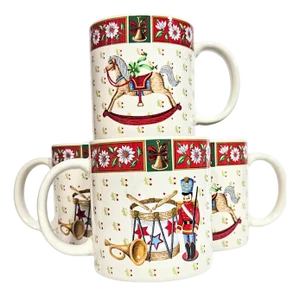 Christmas Mugs- Set of Four