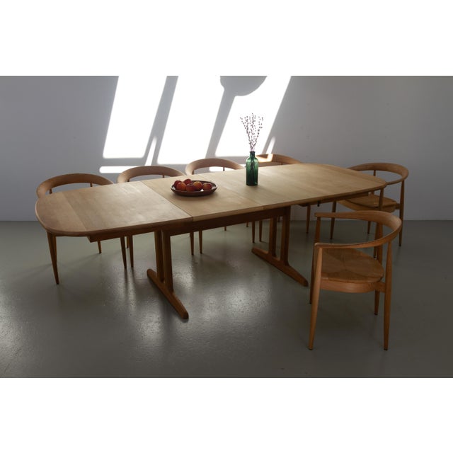 1970s Danish Modern Oak Extendable Dining Table by Gangsø Møbler, 1970s For Sale - Image 5 of 18