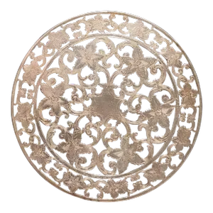 Webster Sterling Silver Trivet Lily Art Nouveau Pattern