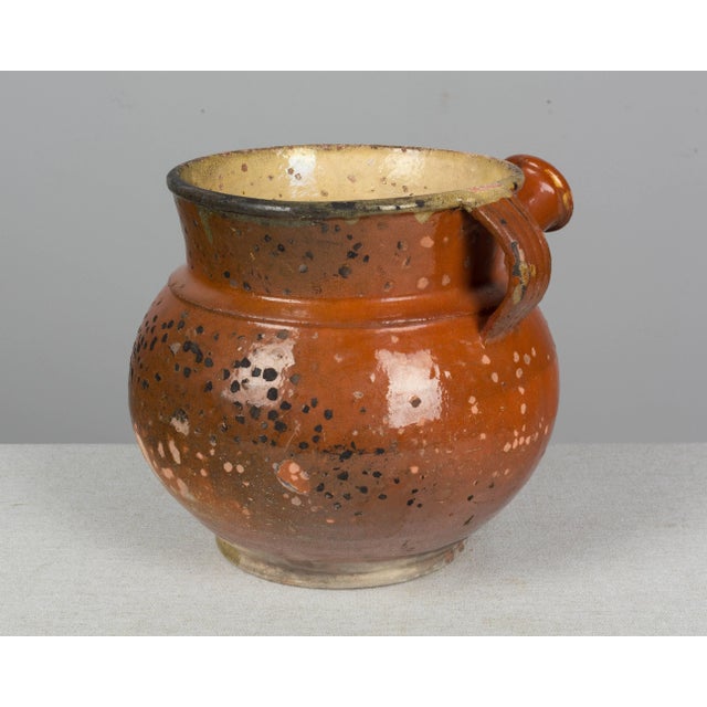 Ceramic 19th Century French Glazed Terracotta Toupin Cooking Pot For Sale - Image 7 of 11