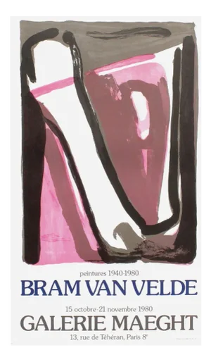Bram Van Velde, Expo 80, 1980, Original Poster