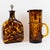 Rare 1960 Christian Dior Cocktail Ensemble by Empoli – Tortoiseshell ArtGlass with Original Label An extraordinary find...