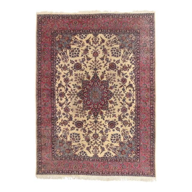 Antique Persian Kerman Rug, 10'01 X 13'08 For Sale
