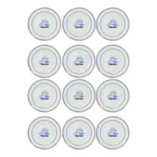 Spode Tradewinds Clipper Ship Salad Plates, Set of 12 For Sale