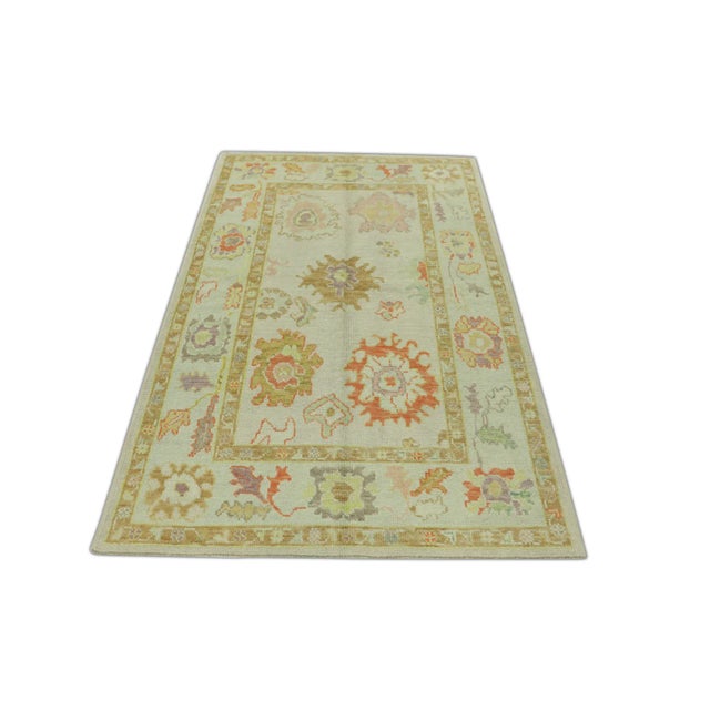Oriental Hand Knotted Rug Turkish Oushak 4'2" x 6'2" Explore a curated collection of hallway runners, wool rugs, and...