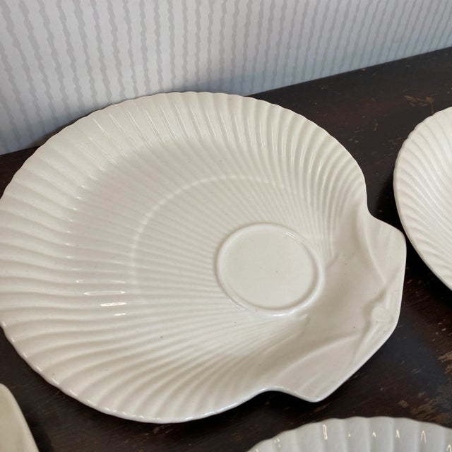 Beautiful Vintage Wedgwood of Etruria Nautilus Shell Dinner Plates , Made in England are absolutely stunning! Rare find to...