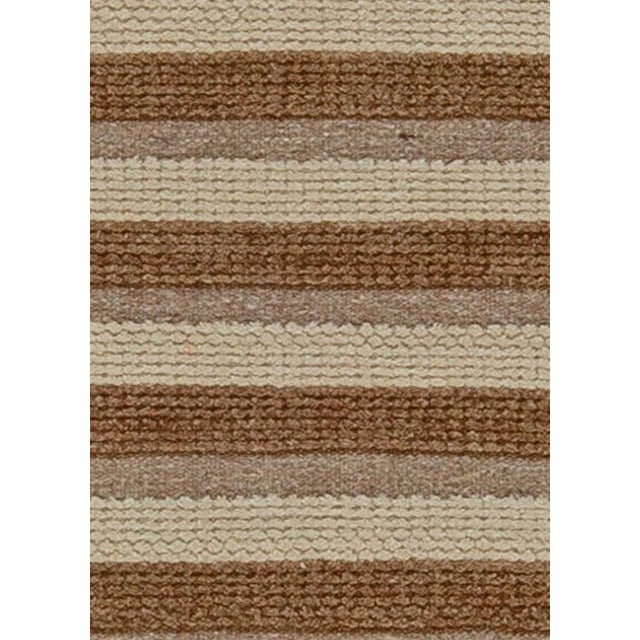 Modern Swedish-Inspired Wool Runner by Doris Leslie Blau. Size: 3'2" × 12'3" (96 × 373 cm). Echoing the minimalist...