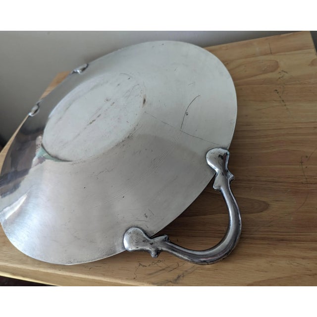 Vintage Lehman Brothers Large Victorian Pattern Silverplate Tray For Sale In San Diego - Image 6 of 7