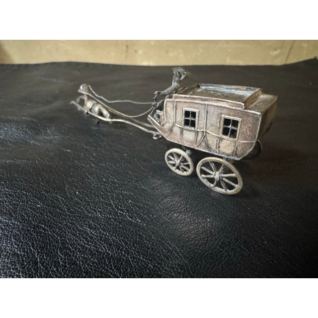 Vintage Dutch Silver Miniature Carriage and Horses For Sale In New York - Image 6 of 12