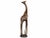 Mid 20th Century Tall Heavy Hand Carved Giraffe Floor Sculpture For Sale - Image 13 of 13