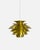 Gold Golden Pendant Lamp Barcelona attributed to Bent Karlby for Lyfa, Denmark, 1980s For Sale - Image 8 of 8