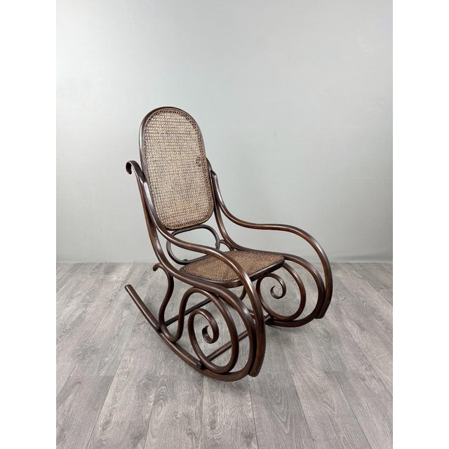 20th Century Bentwood Rocking Chair For Sale - Image 3 of 13