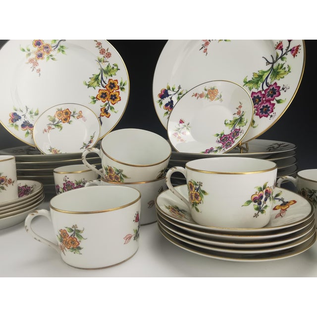 36-pieces part of service in "Bayeux" model by Camille LE TALLEC The service is composed of: 12 large plates diameter...