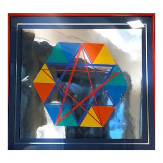 Yaacov Agam, Star of David, 1979, Screen Print, Framed For Sale