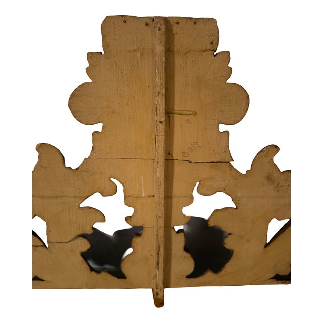 Antique Rococo-Style Carved Giltwood Wall Mirror With Acanthus Scrollwork For Sale - Image 9 of 13