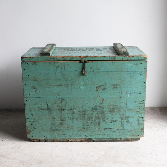 Vintage Cambridge University Rowing Team Ice Box Drinks Cooler Crate, Early 20th Century For Sale - Image 9 of 15