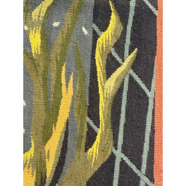 The Sunken Nave Tapestry from Aubusson, 1930s For Sale - Image 14 of 18