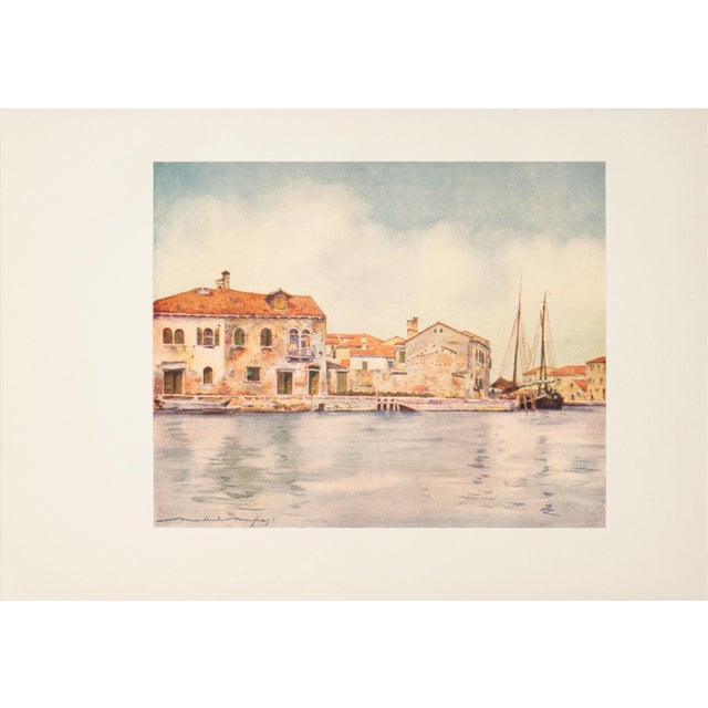 English 1912 Mortimer Menpes "Giudecca", Original Full-Color Print of Venice For Sale - Image 3 of 6