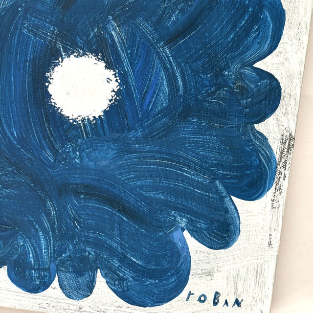 Abstract Flower Twenty. Small Painting by Robin Zingone For Sale - Image 3 of 4
