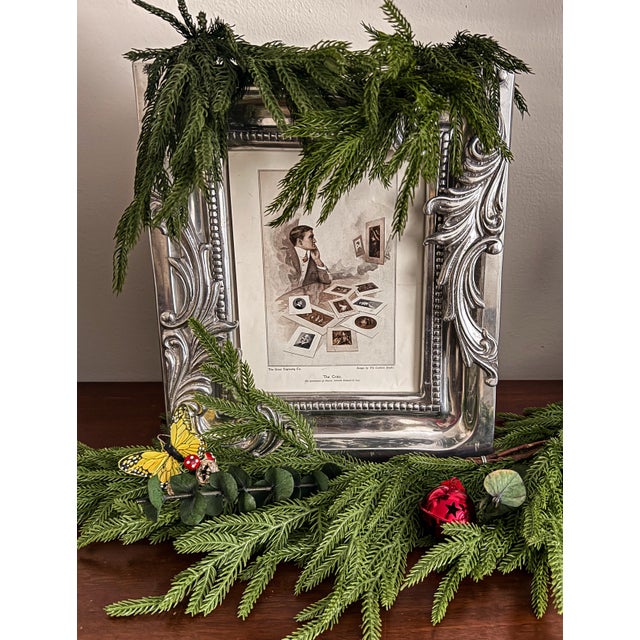 1990s Large Pewter Picture Frame. For Sale In Charleston - Image 6 of 10