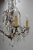 Gold Mid-Century French Chandelier with Crystal Drops and Ball For Sale - Image 8 of 9