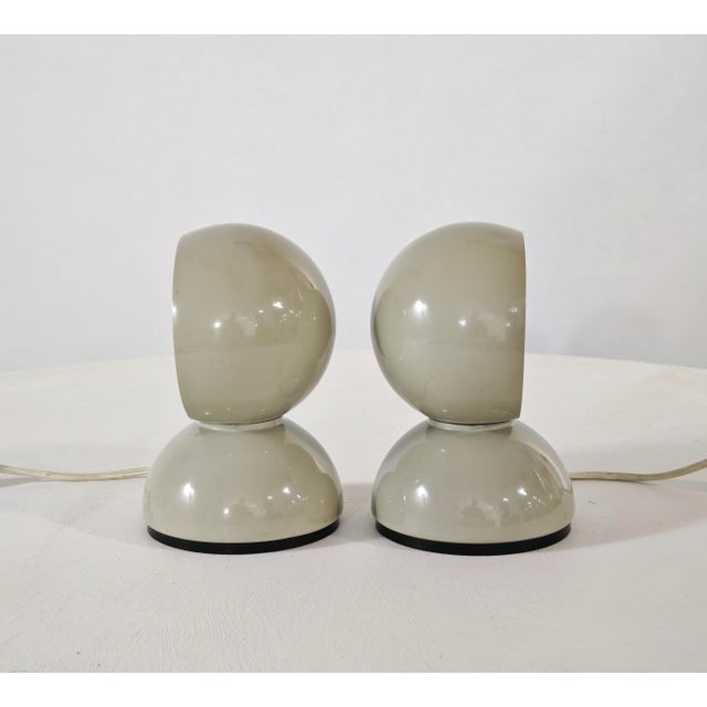 Mid-Century Modern Eclisse Italia Table Lamps by Vico Magistretti for Artemide, 1965, Set of 2 For Sale - Image 3 of 18
