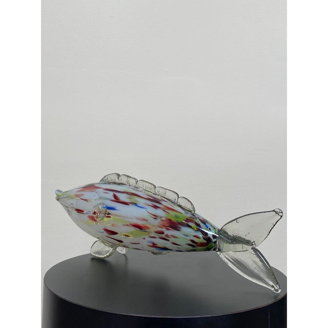 Mid-Century Modern Large Mid-Century Murano Art Glass Fish, 1970s For Sale - Image 3 of 16