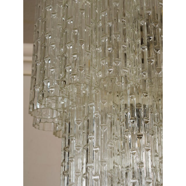 Vintage Italian Murano Glass Chandelier by Toni Zuccheri for Venini, 1960s For Sale - Image 9 of 12