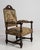 Jacobean Oak Upholstered Armchair with Floral Carving, Antique, France, Circa 1880 For Sale - Image 10 of 13
