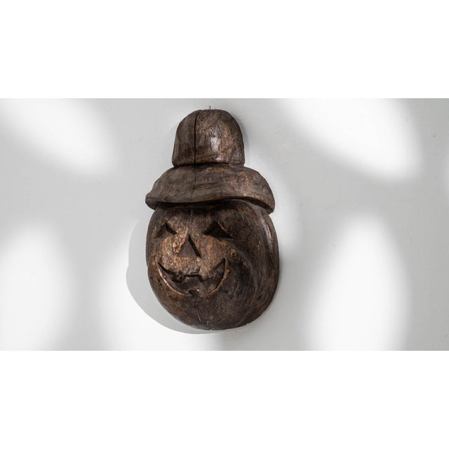 20th Century French Wooden Carved Pumpkin Wall Decoration For Sale - Image 12 of 18